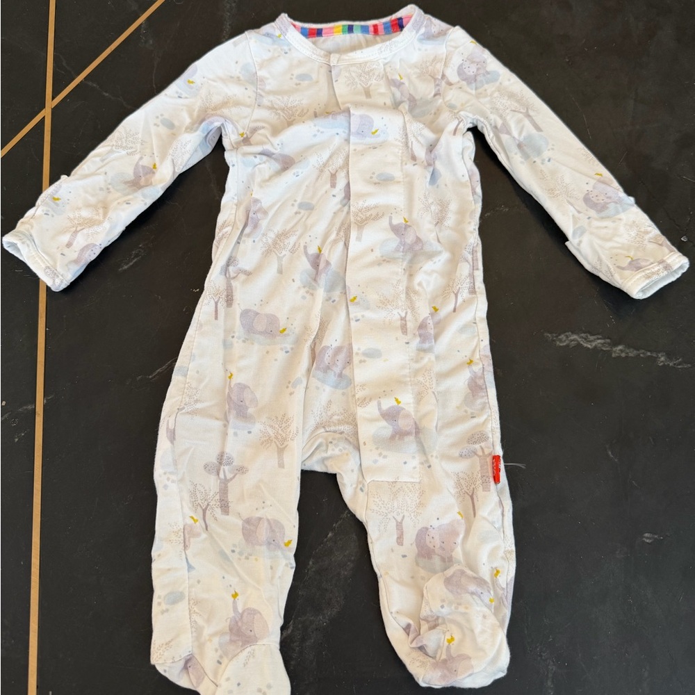 Magnetic Me White and Gray Kids One Piece